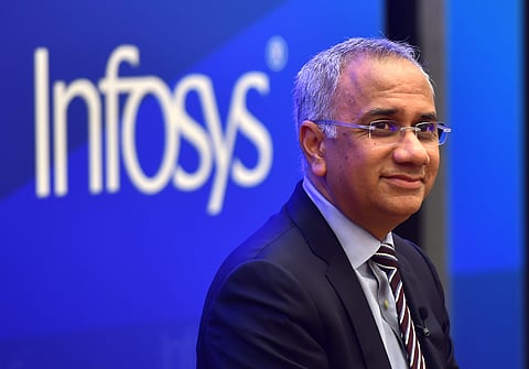 Infosys CEO & MD Salil Parekh (Photo | PTI)