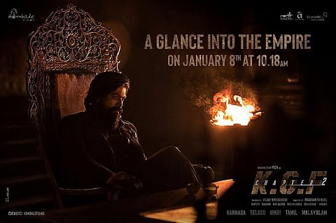 KGF 2 Poster. (File Photo)