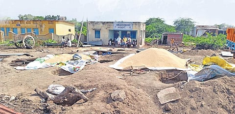 Stockyards at Timmapur village of Gadag district
