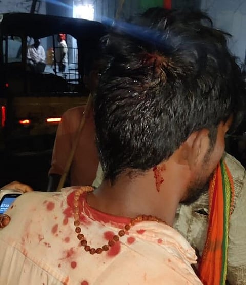 Around 7 pm, when the procession was passing by a place of worship, some miscreants pelted stones on people despite police bandobust.