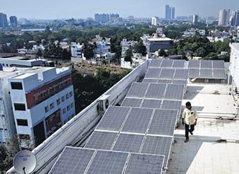 10KW rooftop solar panels installed at TEDA office in Chennai | R Satish Babu