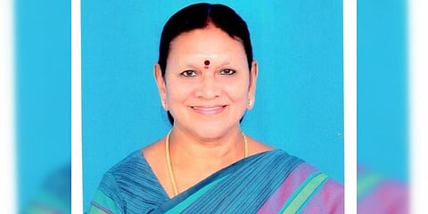 Former AIADMK minister Dr V Saroja (Photo| Facebook)