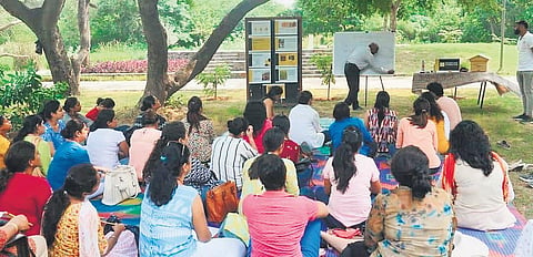 Images from ‘Know the Bee’ workshops organised by Golden Hive Foundation in the past