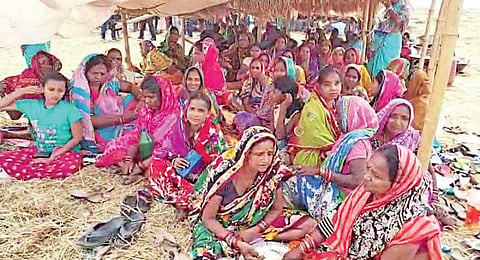 Villagers protest AMNS plant expansion, demand jobs, facilities