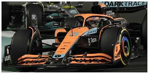 Mclaren driver Daniel Ricciardo of Australia steers his car during the Formula One Grand Prix it in Jiddah, Saudi Arabia. (File photo)