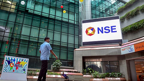 A view of the National Stock Exchange (NSE) headquarters in Mumbai.