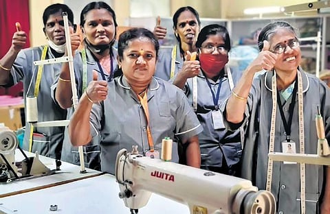 After one year of training in baking and tailoring, the employees join MS Chellamuthu Trust and Research Foundation’s Care Factory armed with their superpower of hard work | EXPRESS