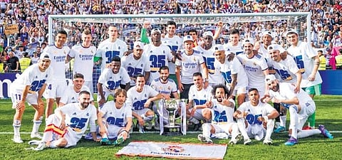 Real Madrid at the LaLiga 2021-22 tournament