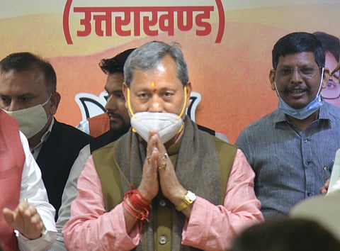 Former Uttarakhand CM Tirath Singh Rawat (Photo | PTI)