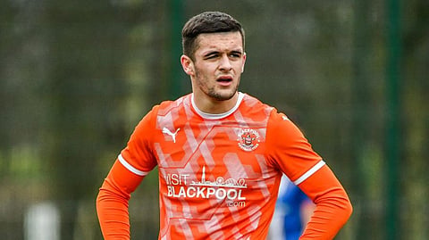 English soccer player Jake Daniels. ( Photo | Twitter, @BlackpoolFC)
