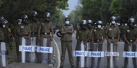 The members of parliament, both from President Gotabaya Rajapaksa's party, were questioned by criminal investigators on Tuesday evening and detained overnight. (Photo | AP)