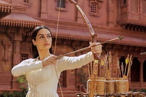 Manushi Chhillar in a still from 'Prithviraj' (Photo | IANS)