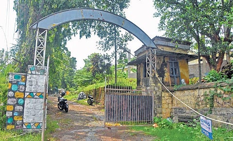 The entrance of the corporation-owned slaughter house at Kunnukuzhy| B P Deepu