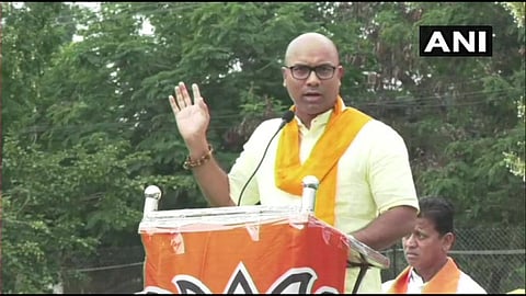 Nizamabad MP Dharmapuri Arvind Kumar (Photo | Twitter/ANI)