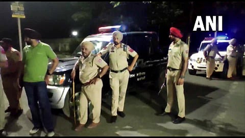 The police have cordoned off the area around the office. (Photo | ANI Twitter)