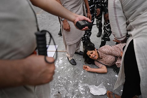 The protests spread to BJP-ruled Madhya Pradesh and Haryana, where phone internet and SMS have been snapped on June 16 for 24 hours in Palwal district. (Photo | PTI)