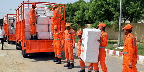 First consignment of India's earthquake relief assistance reaches Kabul. (Photo | twitter/@MEA)