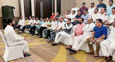 The rebel Sena MLAs.