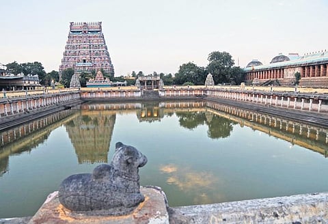 A view of the Nataraja temple premises in Chidambaram | Express