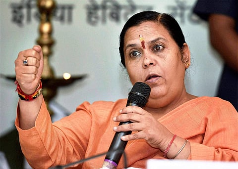 Former Union Minister Uma Bharti (File Photo | PTI)