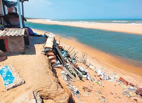 The advancing sea at Ramayapatana | Express