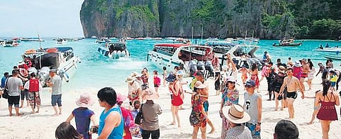 Thailand is known for attracting foreign tourists to its popular beaches.