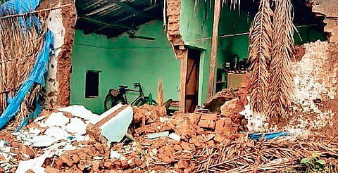Image of a house collapse used for representational purposes(Photo | EPS)
