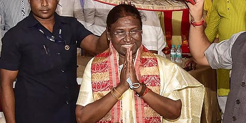 BJP-led NDA's candidate Droupadi Murmu. (Photo | PTI)
