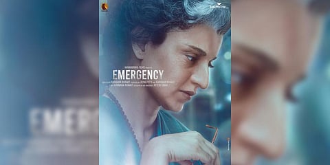 Kangana Ranaut as Indira Gandhi in her next project 'Emergency'.(Photo | Twitter)