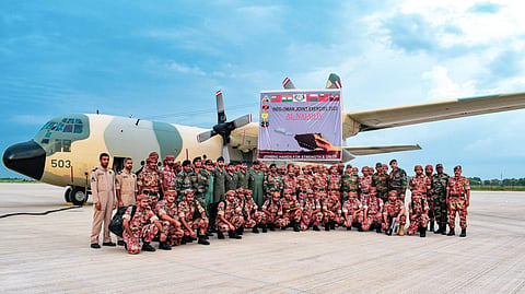 Oman Army Contingent for Exercise Al Najah IV.