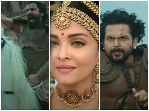Visuals from the 'Ponniyin Selvan -1' teaser.