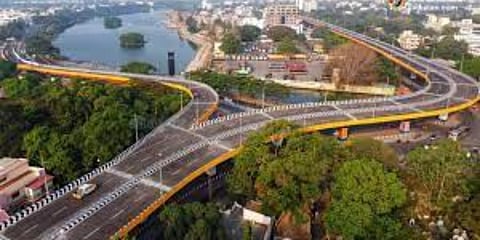 Tiruchy Road flyover in Coimbatore (Photo| Special Arrangement)