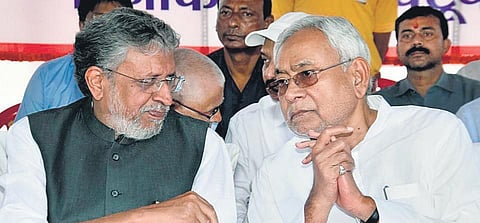 Bihar CM and JD-U leader Nitish Kumar with Sushil Modi (File | PTI)