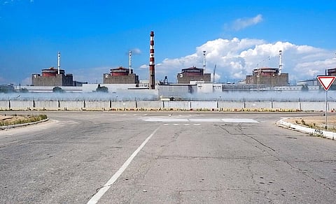 The Zaporizhzhia plant is in southern Ukraine, near the town of Enerhodar on the banks of the Dnieper River. (Photo | AP)