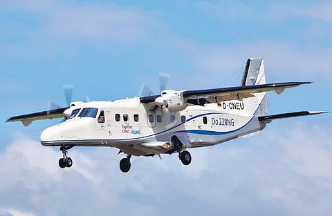 The Dornier 228, a twin-engine aircraft, is being used by Indian Navy, Coast Guard, and Indian Air Force for reconnaisance missions.