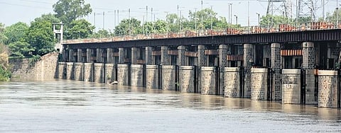 Water level of Yamuna breached the danger mark on Friday. (Photo | Express)