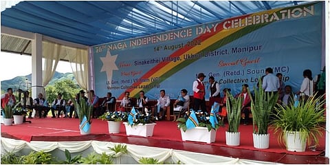 Naga Independence Day celebration in Ukhrul district. (Photo | Express)