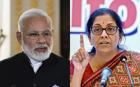 PM Modi and Finance Minister Nirmala Sitharaman would have both counted the cost of the Sovereign Gold Bond scheme. (File Photo | AP/PTI)