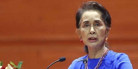 Ousted Myanmar leader Aung San Suu Kyi (Photo | AP)