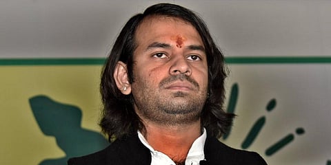Bihar environment and forest minister Tej Pratap Yadav (Photo | PTI)