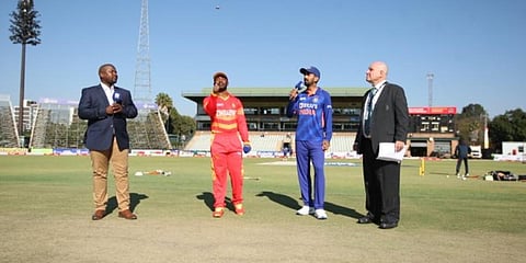 IND vs ZIM 2nd ODI: India wins toss.(Photo | BCCI Twitter)