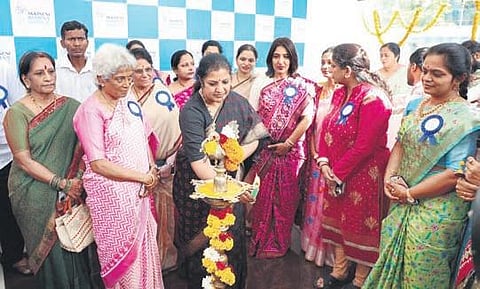 BJP national general secretary Daggubati Purandheswari inaugurates Akkineni Women’s Hospital in Vijayawada on Sunday I Express