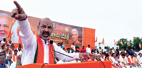 BJP State president Bandi Sanjay