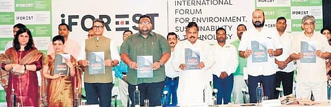 Assembly Deputy Speaker Rajanikant Singh releasing the study report | Express