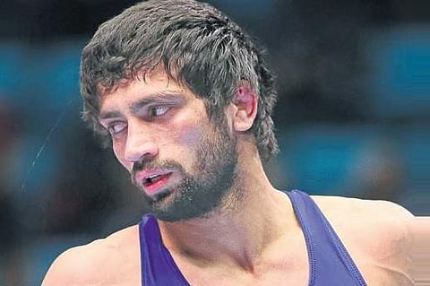 Indian wrestler Ravi Dahiya. (File Photo)