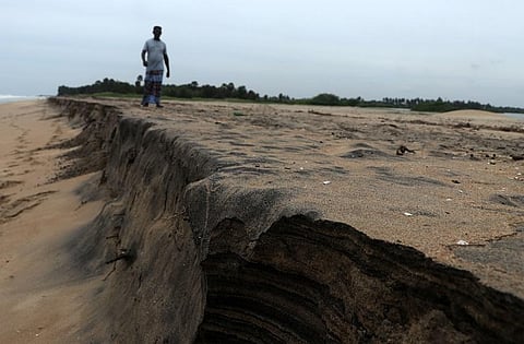 Fishing harbour project in Cuddalore erodes sand off southern Puducherry coast