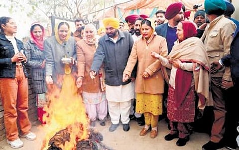 Chandigarh Diary: Punjab CM Mann celebrates Lohri at native village