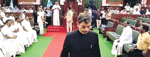 Governor RN Ravi walks out of Assembly on Monday