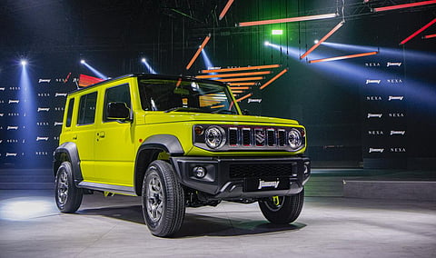 Maruti Suzuki's SUV 'Jimny' on display. (Photo | PTI)