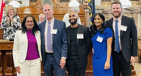Usha reddi sworn in this afternoon as State Senator for District 22. (Photo | Twitter, @UshaReddiKS)